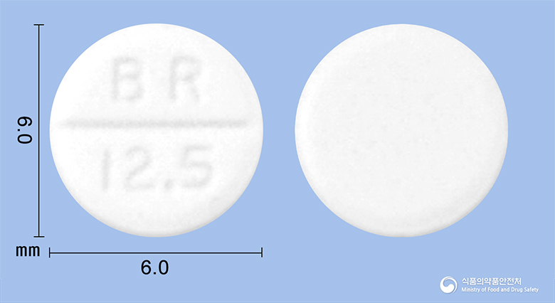 카프릴정12.5밀리그람(캅토프릴)수출명;Captolongtablet12.5mg(captopril)